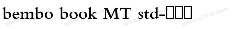 bembo book MT std字体转换
